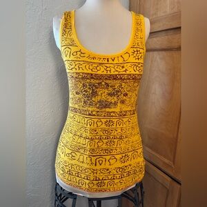 Free People “We the Free” Geometric, Tribal Print Tank Size Medium